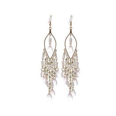 Temperament Bohemian exaggerated fashion droplet tassels long earrings for women's accessories - Hot fashionista