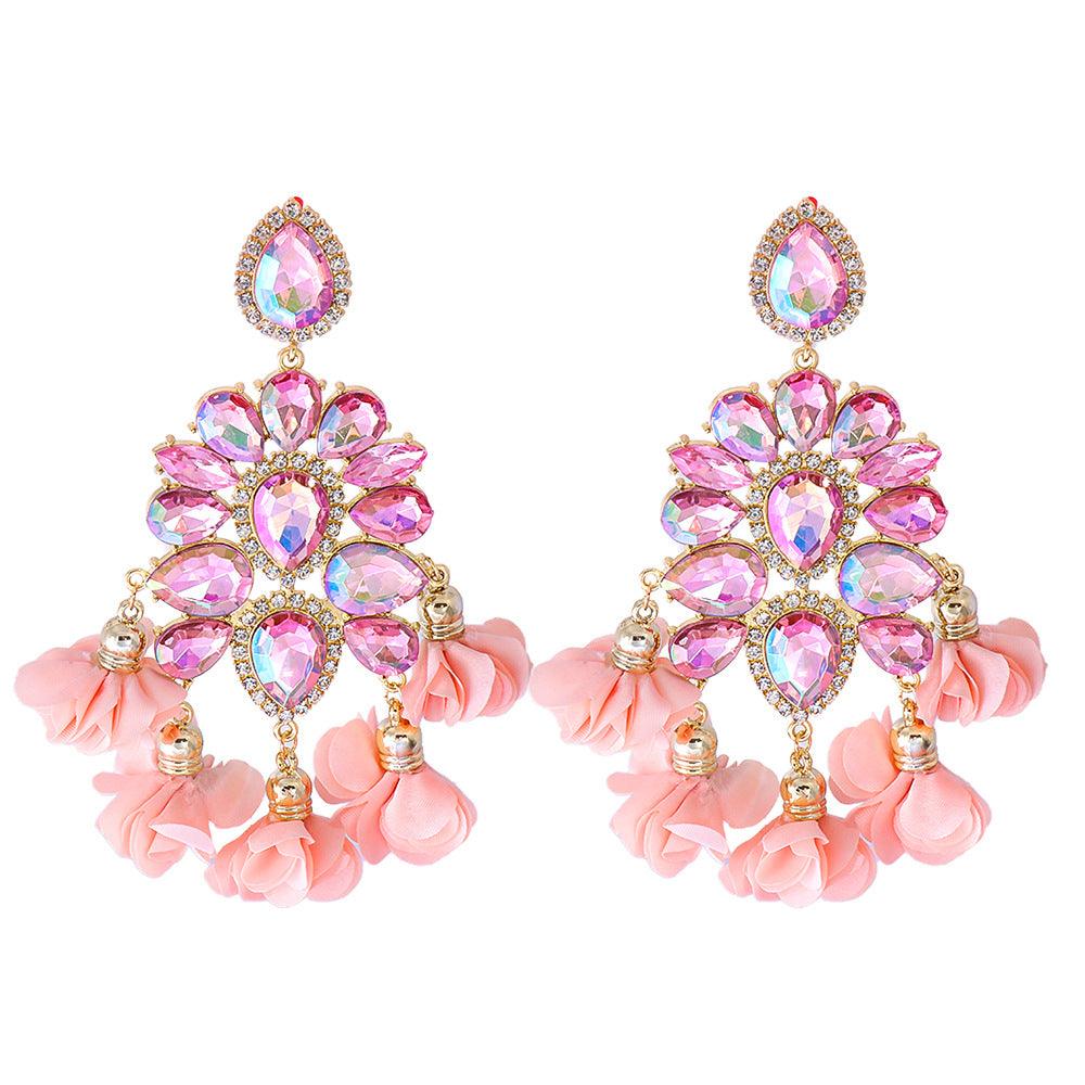 Hot Fashionista Fancy Chandelier Crystal Earrings