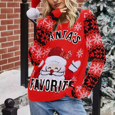 Lilly "SANTA'S FAVORITE" Christmas Sweater - Hot fashionista