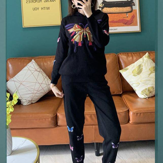 Ashlyn Hooded Sweater & Jogger Pants Set - Hot fashionista