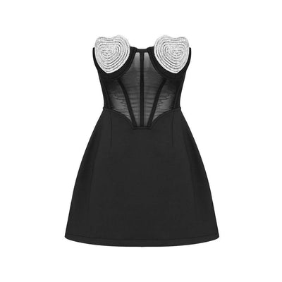 Pia Crystal Heart Dress - Hot fashionista