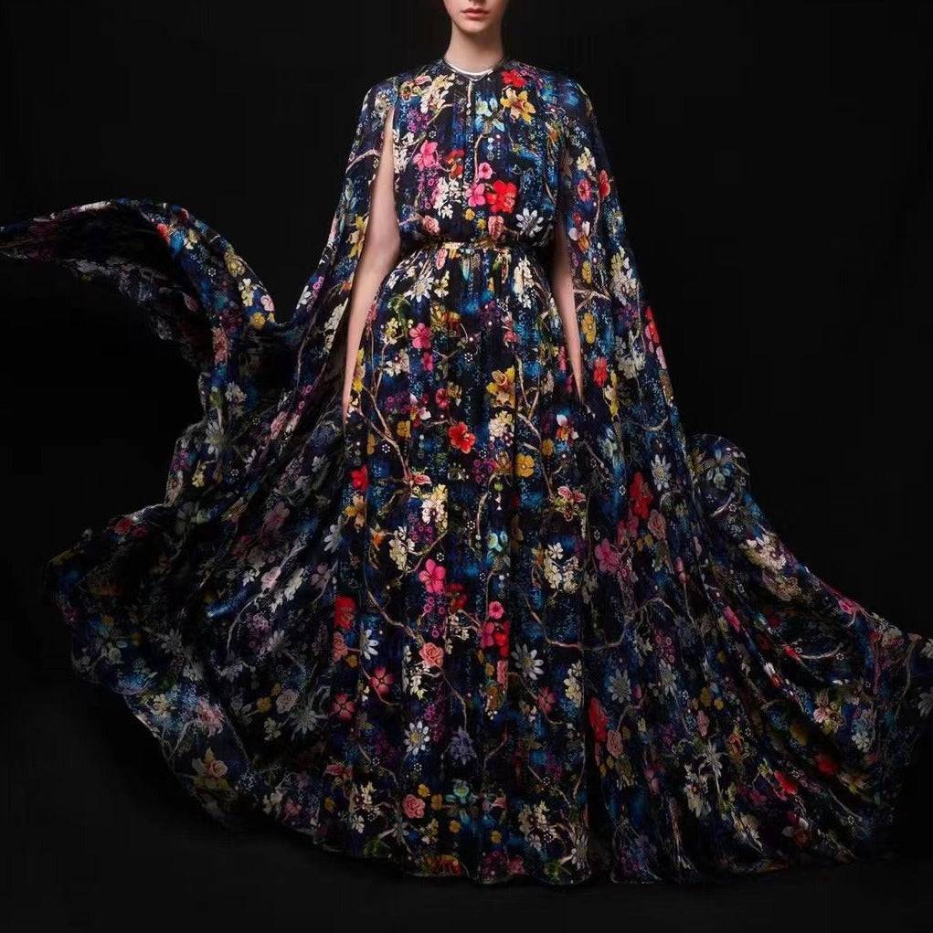 Elliana Printed Tree of Life Sequined Dress - Hot fashionista