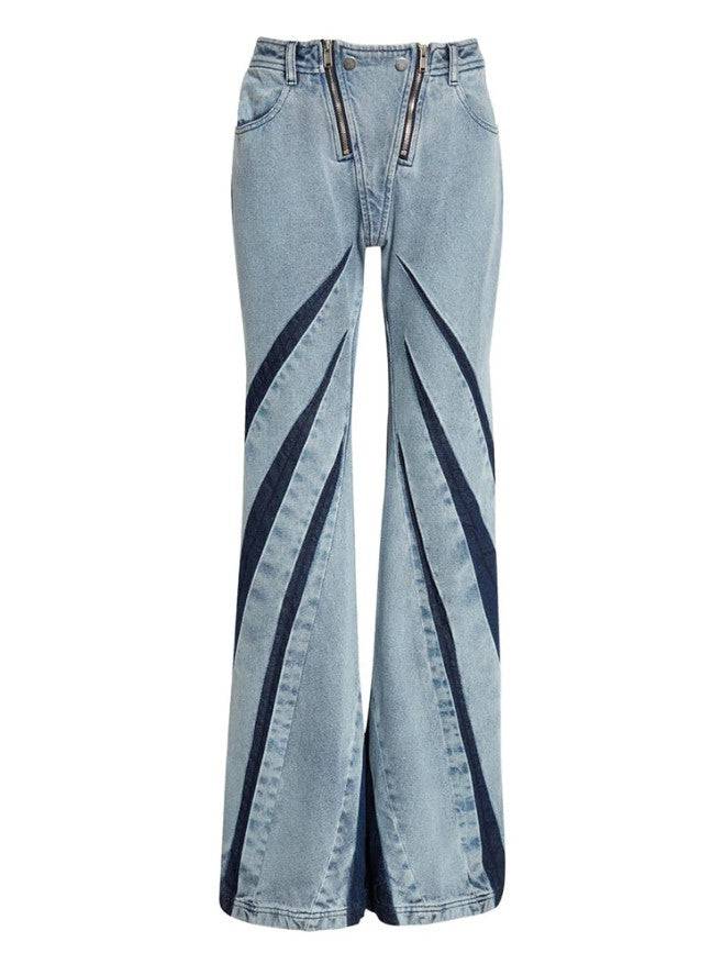 Kennedi Darted Flared Jeans - Hot fashionista