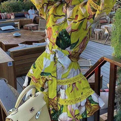Aniyah Allover Print Mini Dress - Hot fashionista