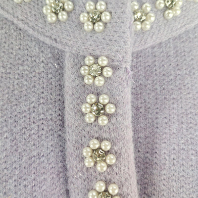 Remi Sequin Embellished Knit Cardigan, Skirt Set - Hot fashionista