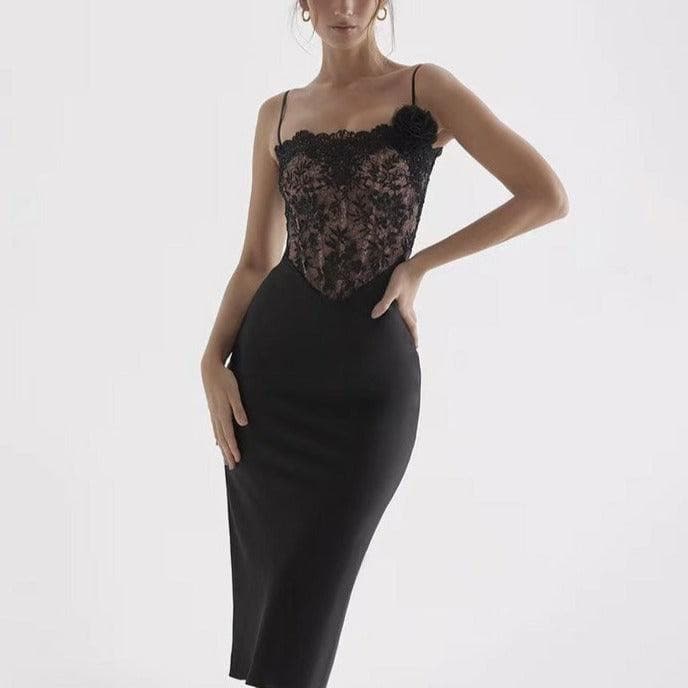 Evie Sleeveless Lace Midi Dress - Hot fashionista