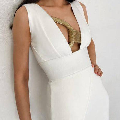 Selena Solid Sleeveless Asymmetric Hem Dress - Hot fashionista