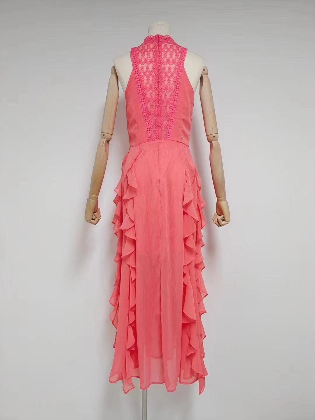 Nellie Sleeveless Ruffle Hem Maxi Dress - Hot fashionista