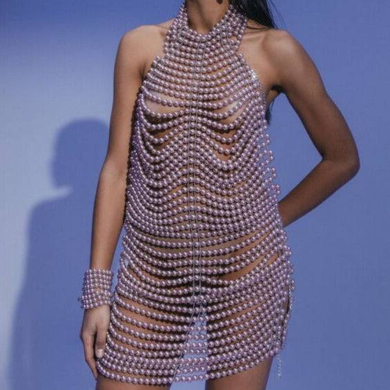Lyla Sleeveless Beaded Mini Dress - Hot fashionista