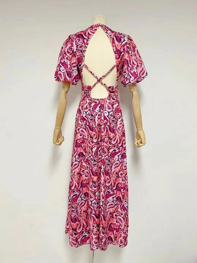 Barbi Allover Paisley Maxi Dress - Hot fashionista