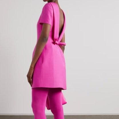 Balei Solid Backless Mini Dress - Hot fashionista