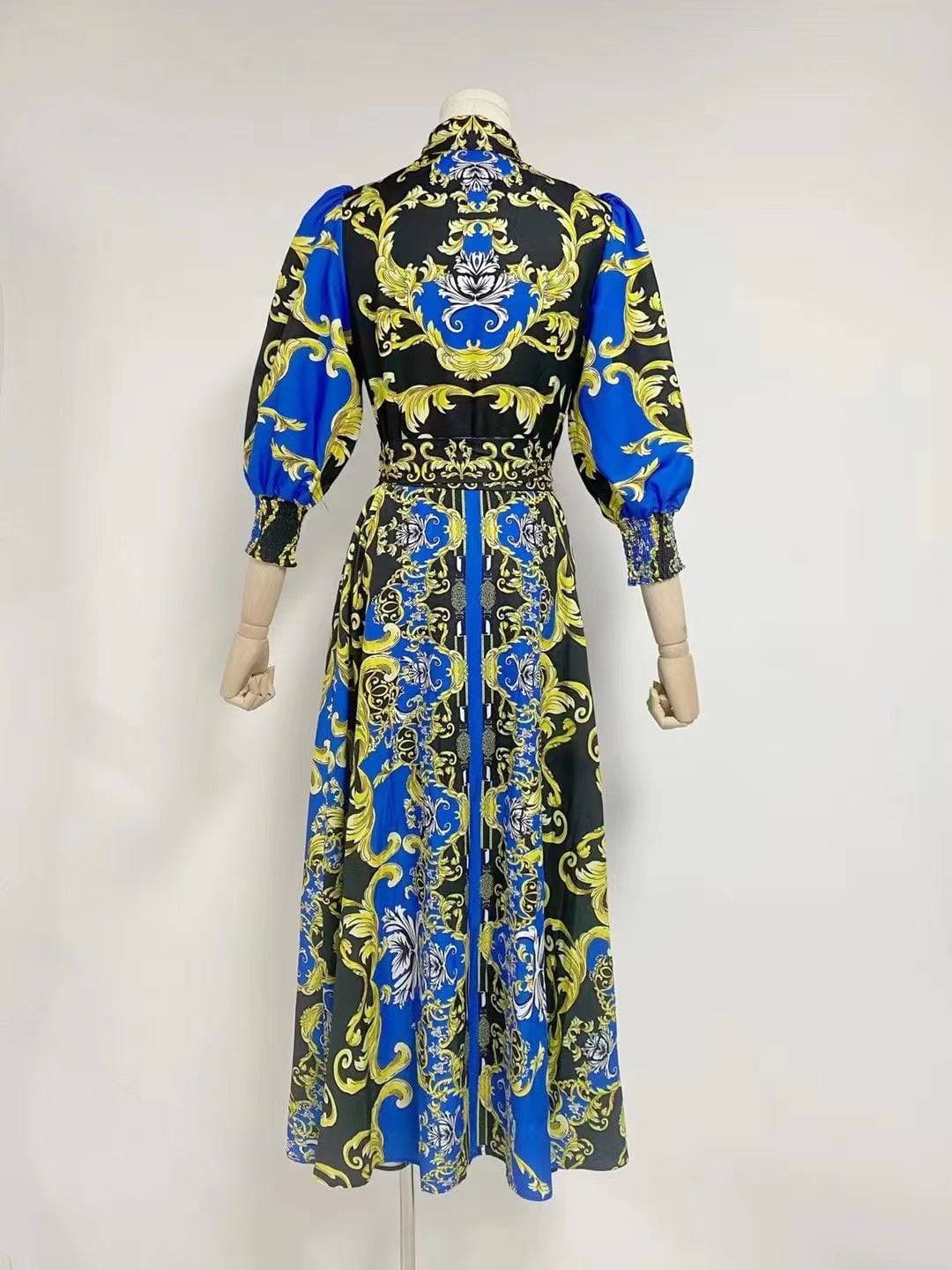 Camira Bold Print Wrap Maxi Shirt Dress - Hot fashionista