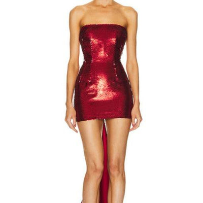 Eden Sequined Strapless Mini Dress - Hot fashionista