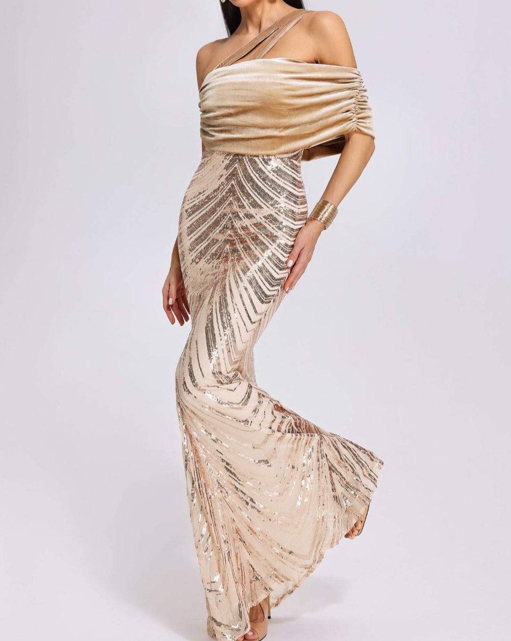 Emerlynn Strapless Sequin Maxi Dress - Hot fashionista