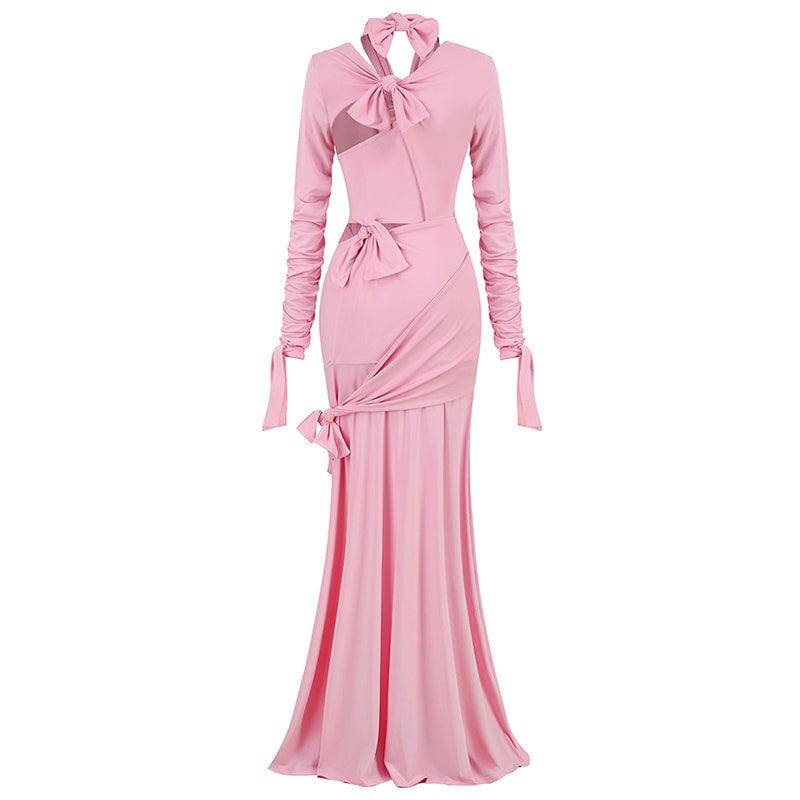 Jayme Knotted Cutout Slit Maxi Dress - Hot fashionista