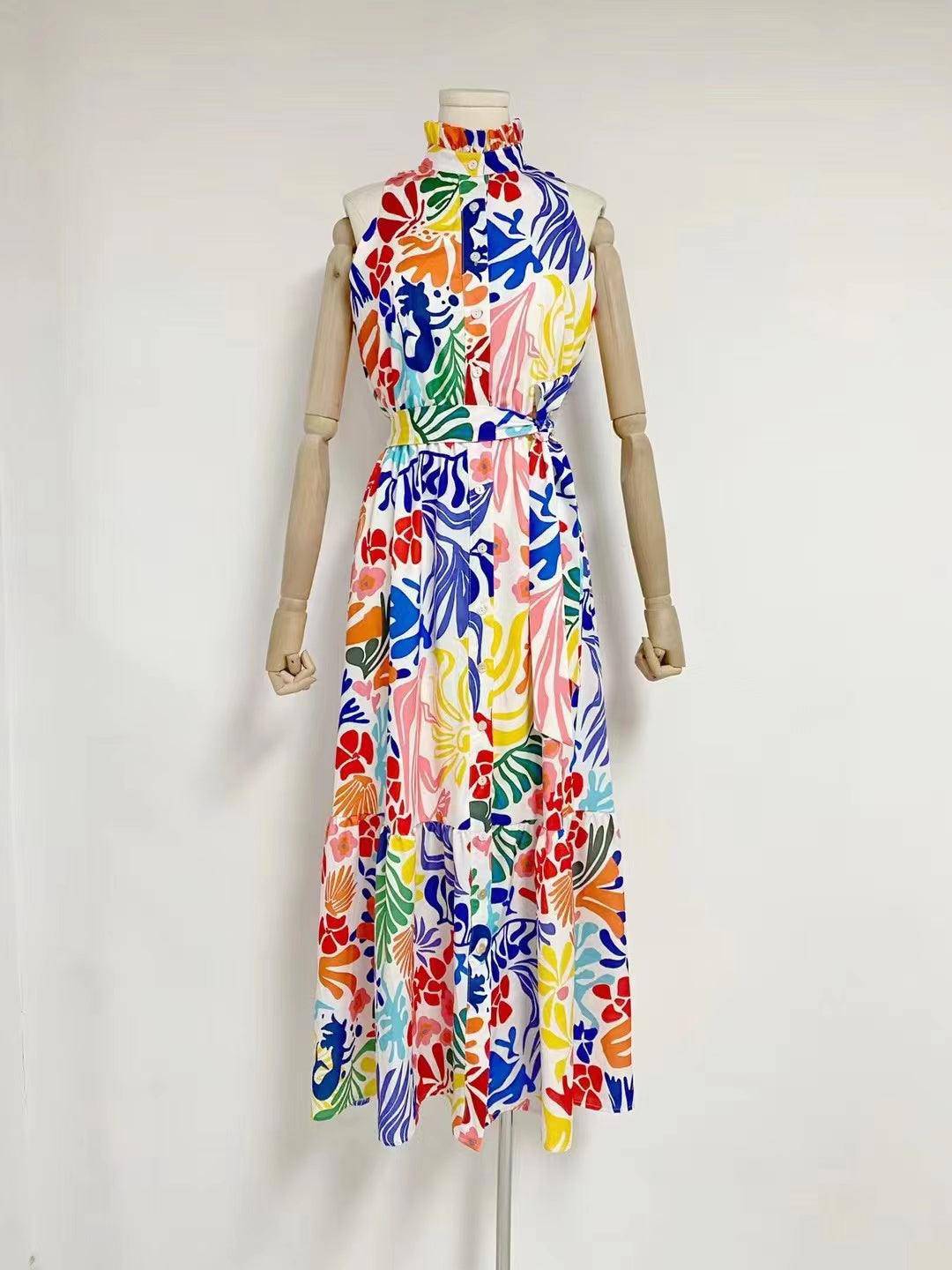 Jessamine Floral Cotton Maxi Dress - Hot fashionista