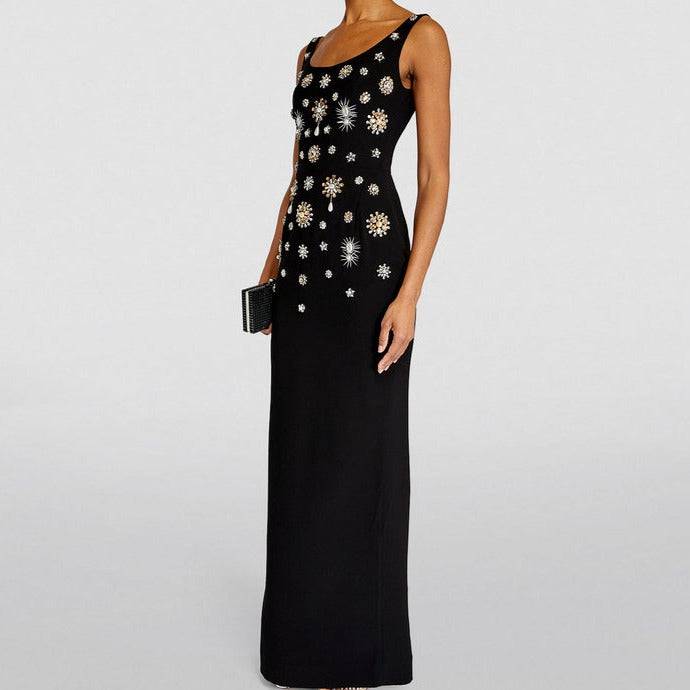 Michelle Sleeveless Square Neck Printed Maxi Dress - Hot fashionista