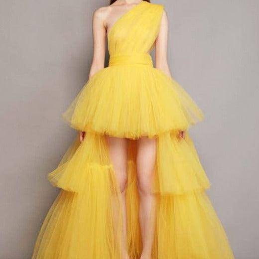 Tallulah One Shoulder Tulle Maxi Dress - Hot fashionista