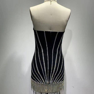 Andrea Embellished Rhinestone Underwire Dress - Hot fashionista