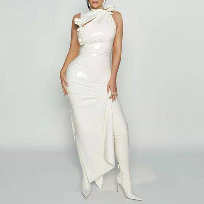 Maybelle Sleeveless Rose Embellished Maxi Dress - Hot fashionista