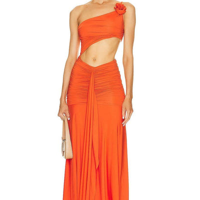 Nadia Strapless Ruffle Detail Maxi Dress - Hot fashionista