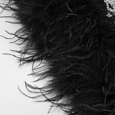 Ruth Strapless Bustier Feather Hem Mini Dress - Hot fashionista