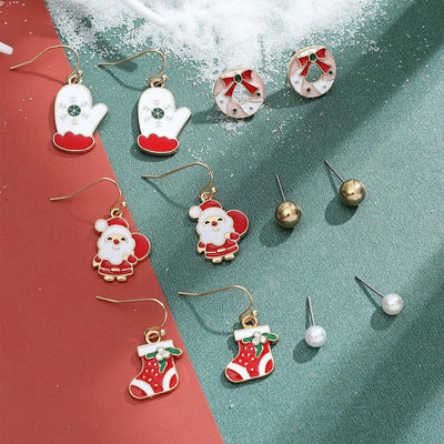 Lynda 6-pieces Assorted Christmas Earrings Set - Hot fashionista
