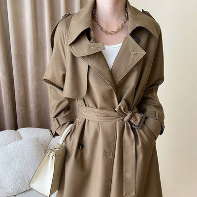 Patty Double Breasted A-Line Trench Coats - Hot fashionista