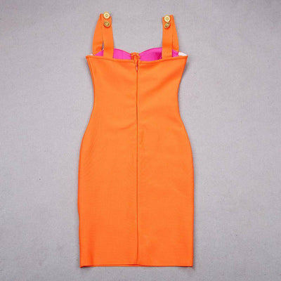 Gigi Patchwork Detailed Straps Mini Dress - Hot fashionista