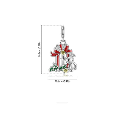 Krissy Christmas Pendant Rolo Chain Necklace - Hot fashionista