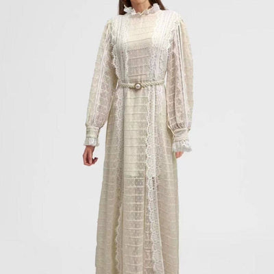 Esmeralda Lace Vintage Long Dress - Hot fashionista