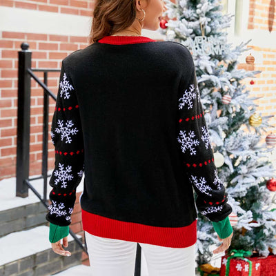 Adelynn Santa Claus with "HO HO HO" Christmas Sweater - Hot fashionista