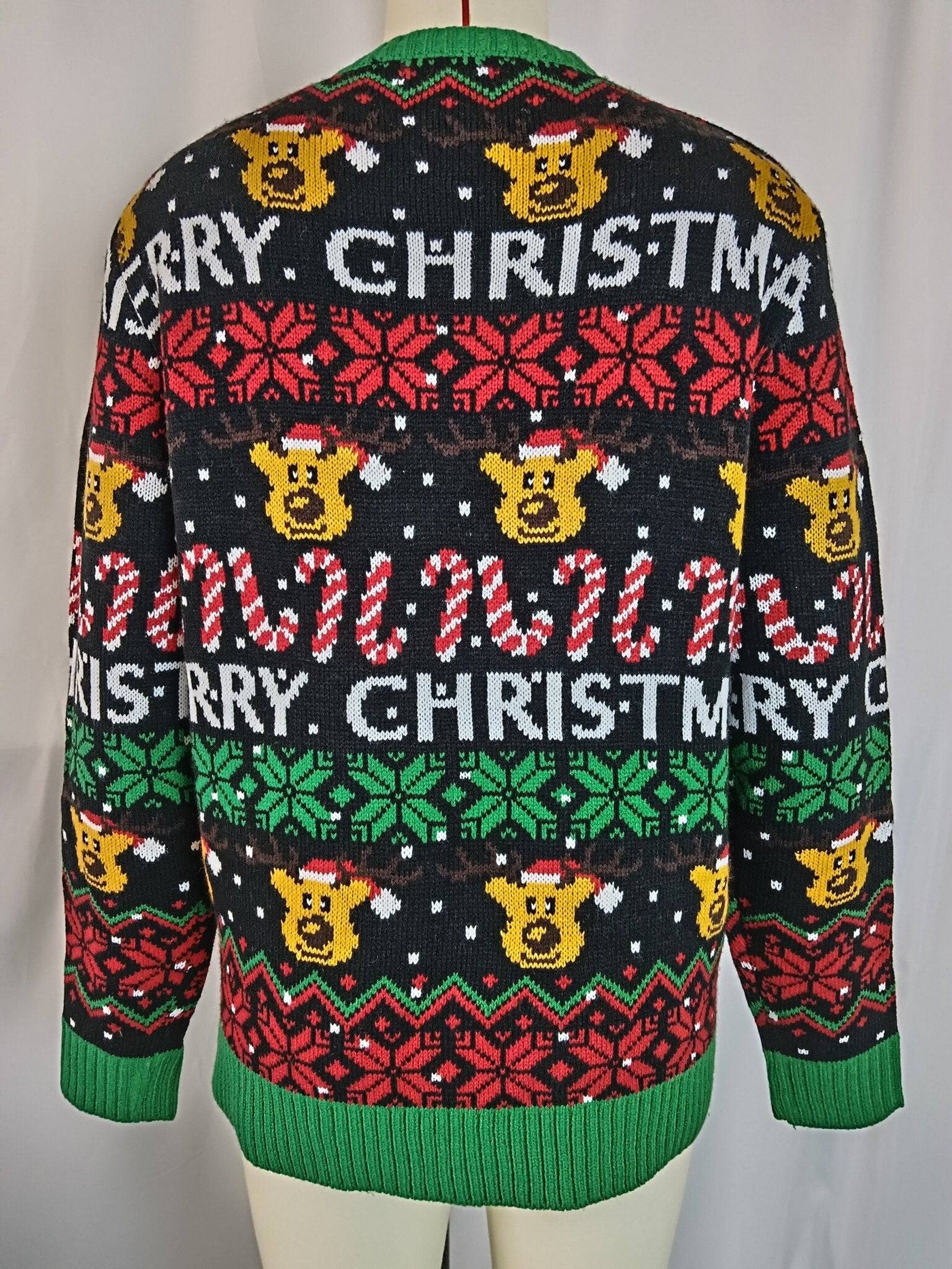 Ainsley Big Reindeer Merry Christmas Sweater - Hot fashionista