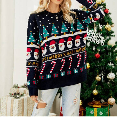 Alexa Santa Snowflake Christmas Sweater - Hot fashionista