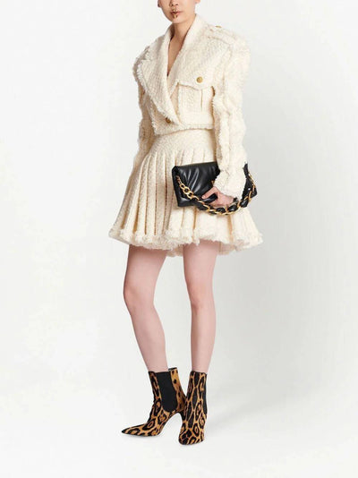 Francesca Pleated Tweed Skirt Set - Hot fashionista