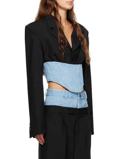 Kaylee Cropped Corset Blazer Style - Hot fashionista
