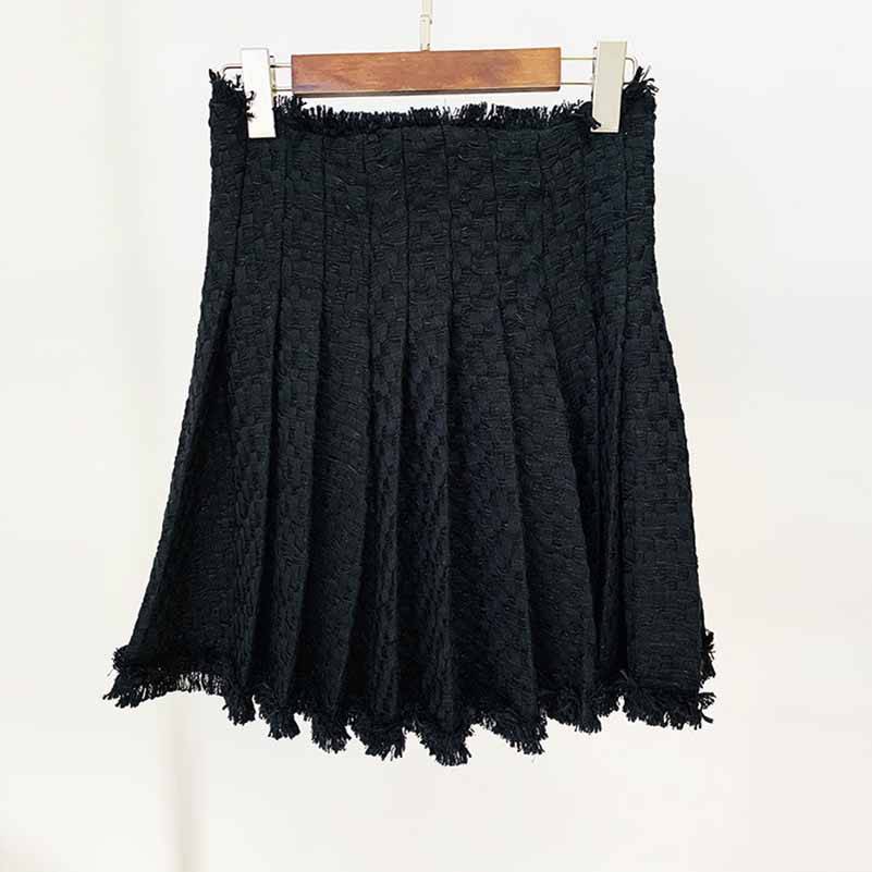 Francesca Pleated Tweed Skirt Set