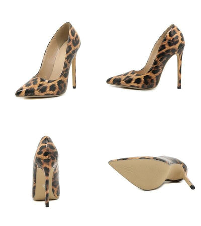 Eliza Allover Leopard Pointed Toe High Heels Sandal - Hot fashionista