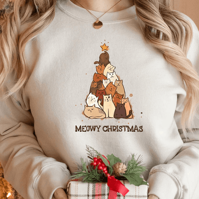 Josephine Long Sleeve Christmas Print Sweater - Hot fashionista