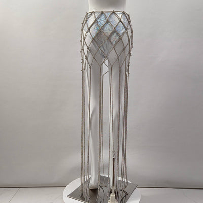 Brileigh Hand-woven Crystal Diamond Tassel Skirt - Hot fashionista