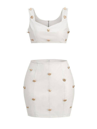 Tiffany Embellished Skirt Set - Hot fashionista
