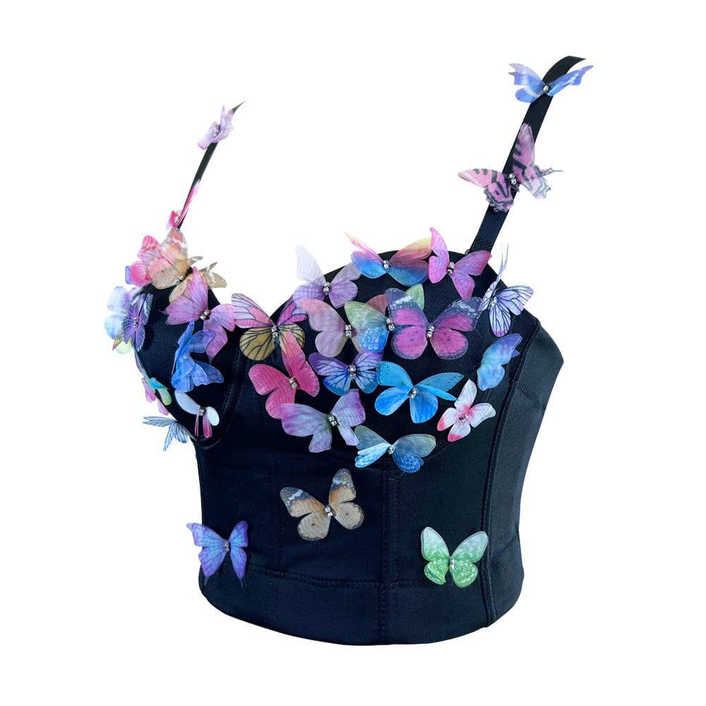Palmira Butterfly Corset Cami Top - Hot fashionista