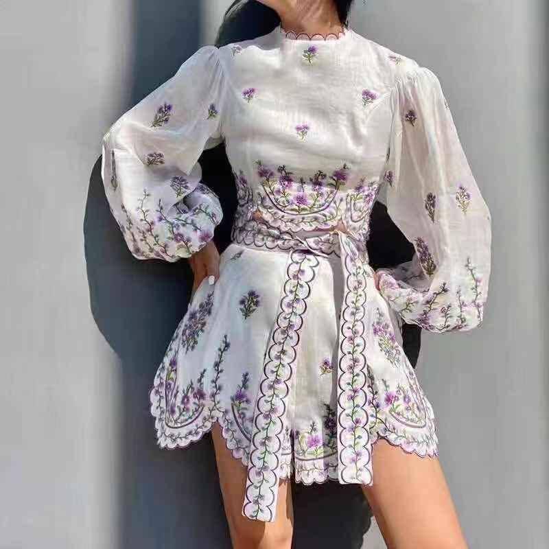 Ailana Puff Sleeve Crop Top & Shorts Set - Hot fashionista