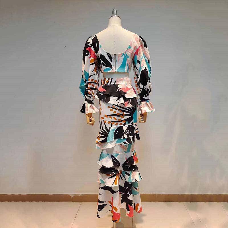 Ryleigh Tropical Maxi Skirt Set - Hot fashionista