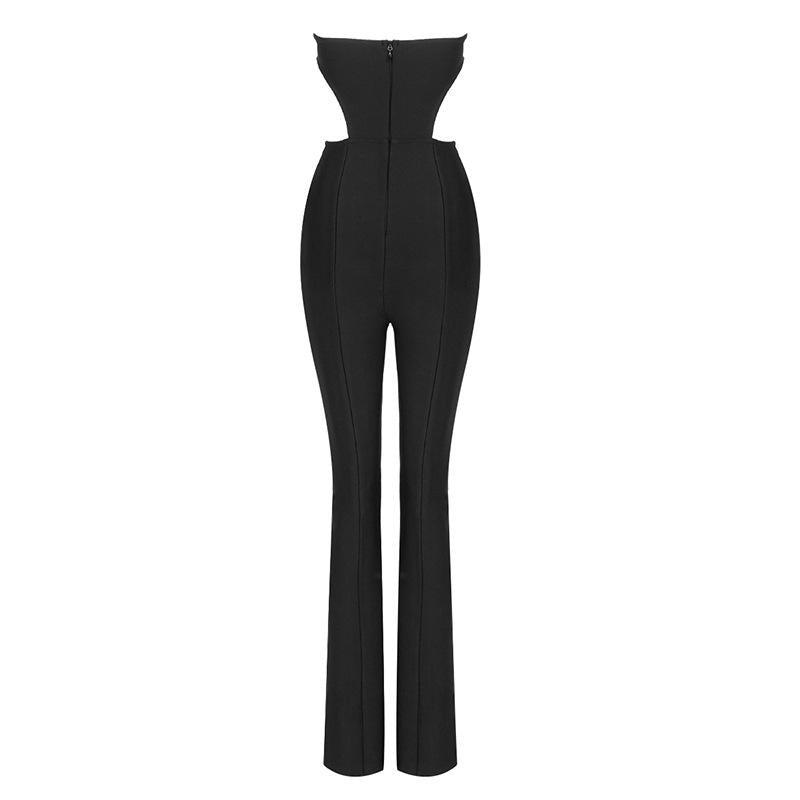 Aldith Hollow Out Strapless Jumpsuit - Hot fashionista