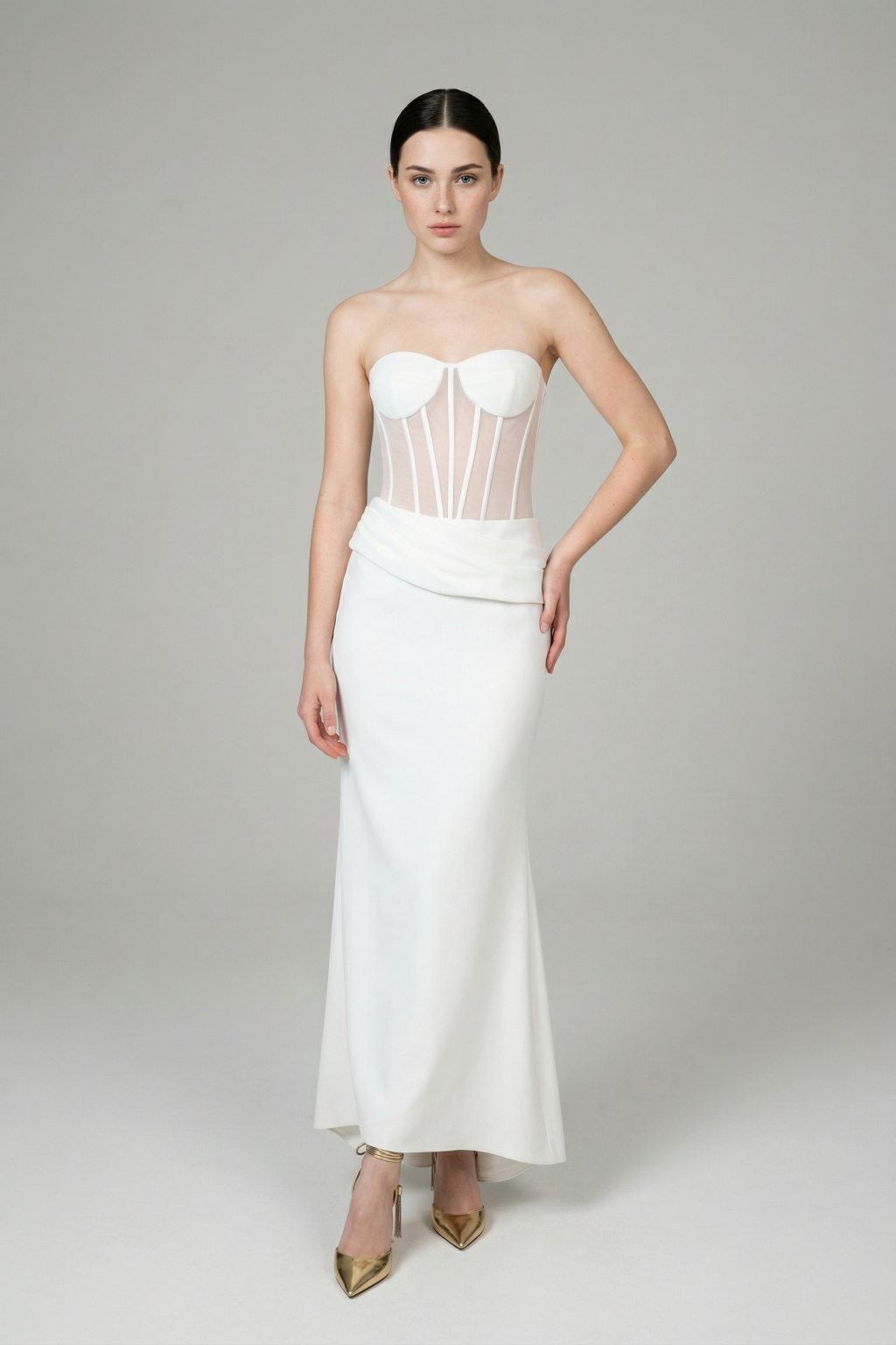 Leah Corset Satin Dress - Hot fashionista