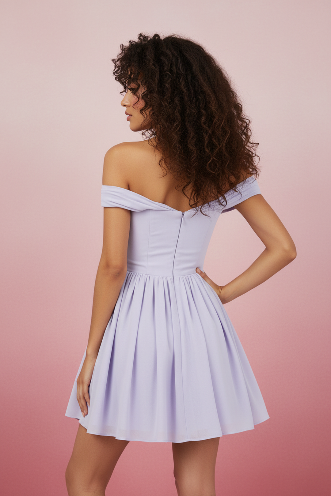 Lily Off-Shoulder Bow Front Mini Dress - Hot fashionista