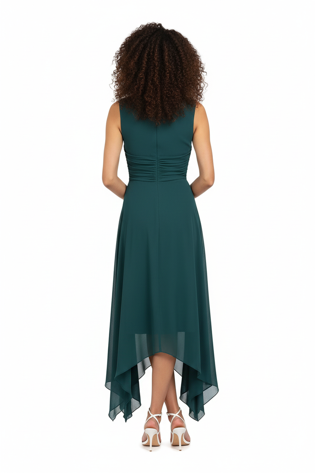 Jade Halter Neck Mesh Ruffle Maxi Dress - Hot fashionista