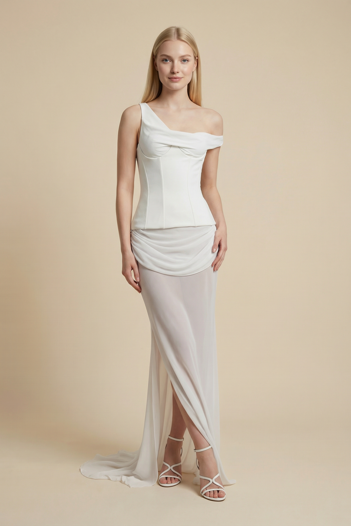 Ophelia Corset Draped Skirt Set