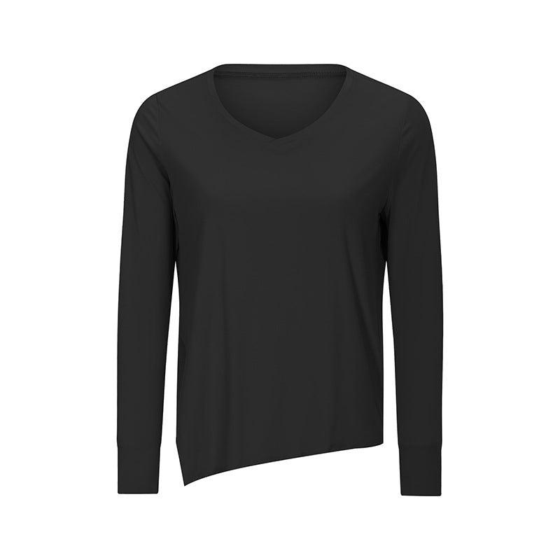 Jenny Solid Quick Dry Long Sleeve Sports Shirt